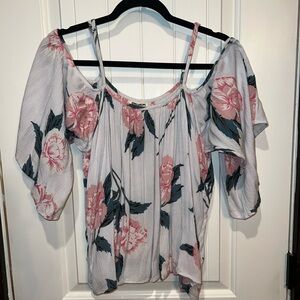 Billabong Women's Floral Cold-Shoulder Top